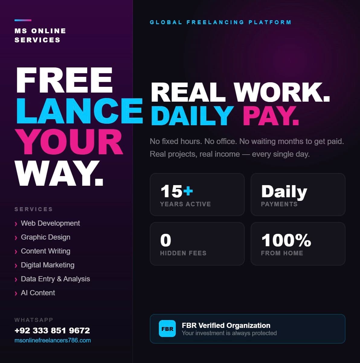 Freelance your way campaign